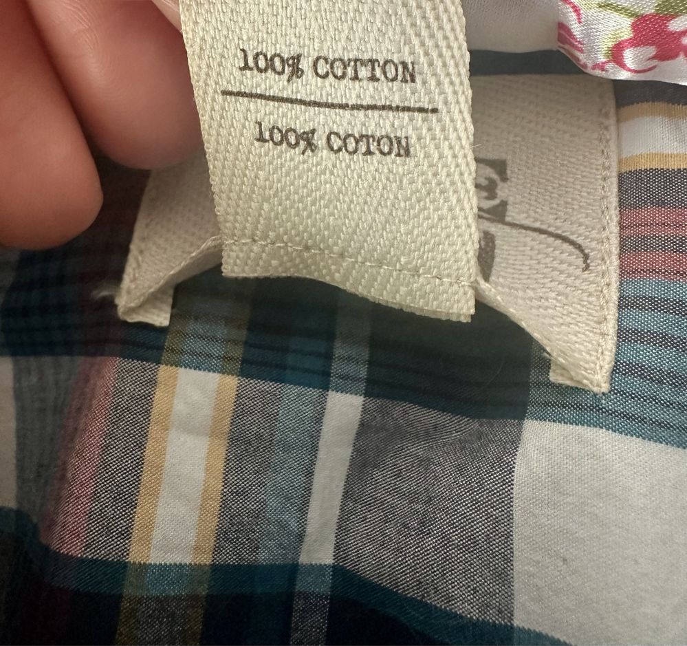 Męska koszula w kratę, plus size, 100% bawełna