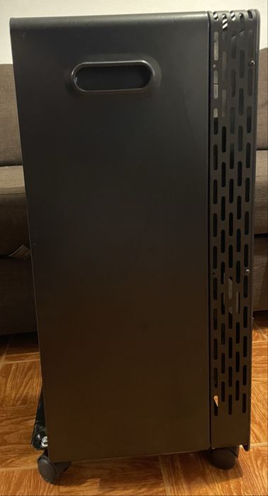 Aquecedor a gás galp chama azul vidro 3800W PRETO