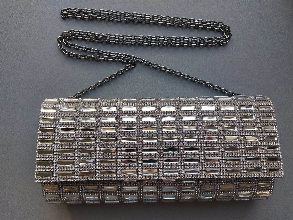 Torebka kopertówka Aldo srebrna