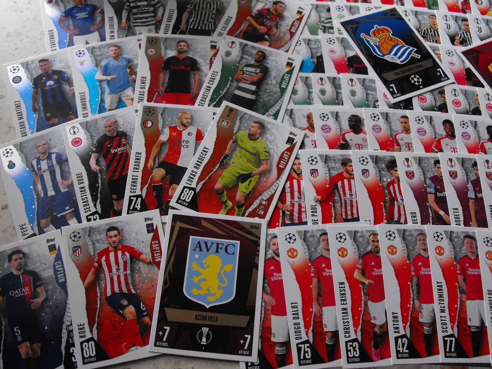 Karty topps MATCH ATTAX 2024, zestaw 225 kart, OKAZJA !!!