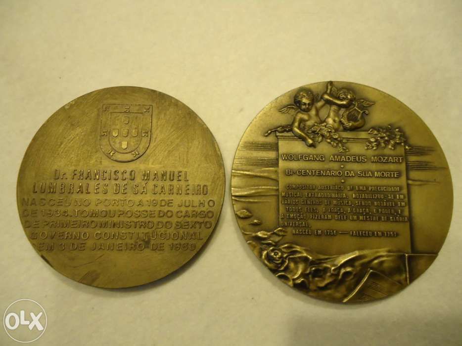Lote de medalhas de bronze