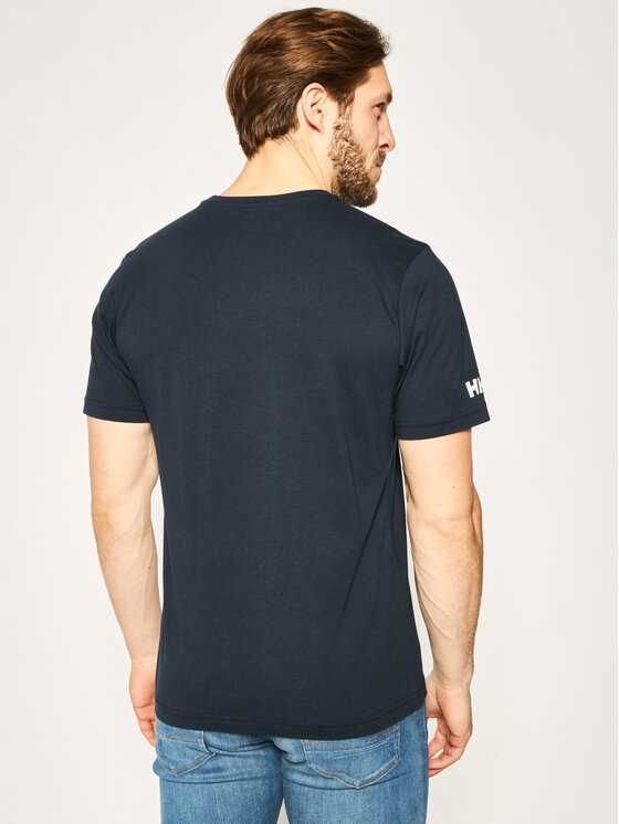 Oryginalny T-shirt koszulka Helly Hansen granatowa navy OKAZJA