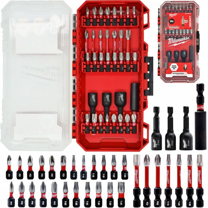 Zestaw Bitów Udarowych Do Wkrętarki 35el Milwaukee