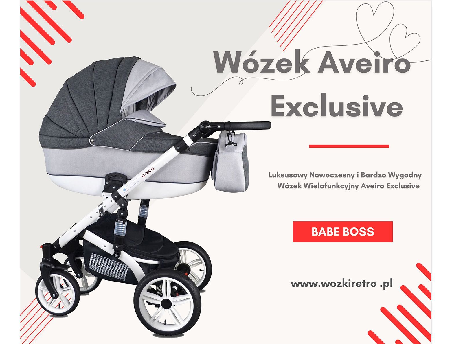 NOWY Wózek Dziecięcy Aveiro Zestaw 4w1 Fotelik Samochodowy Baza Isofix