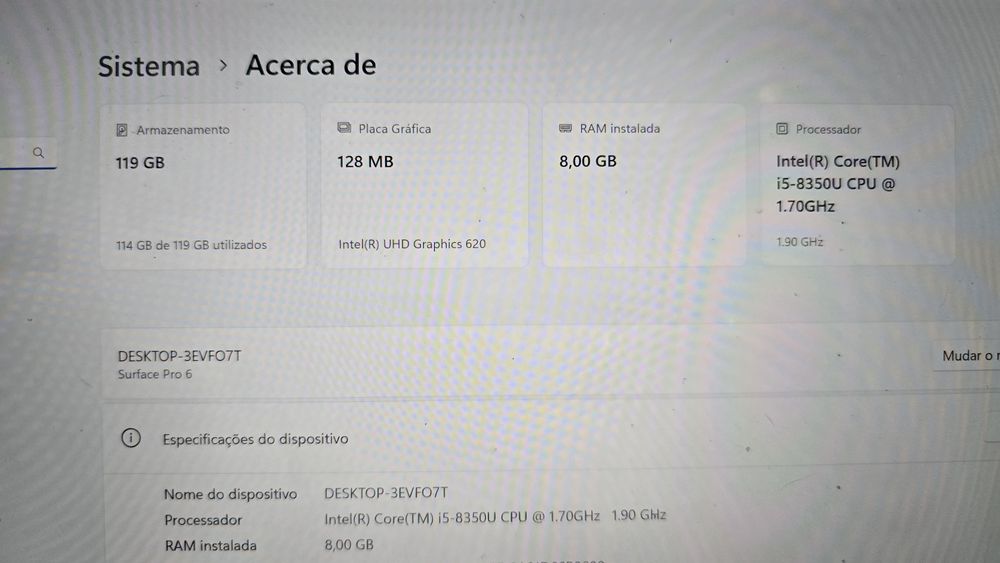 Surface Pro 6 | i5 8GB 128GB | Teclado + Caneta + Hub USB/HDMI