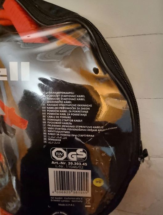 Nowe Kable rozruchowe Einhell Bt-bo25/1a długość 3,5 m