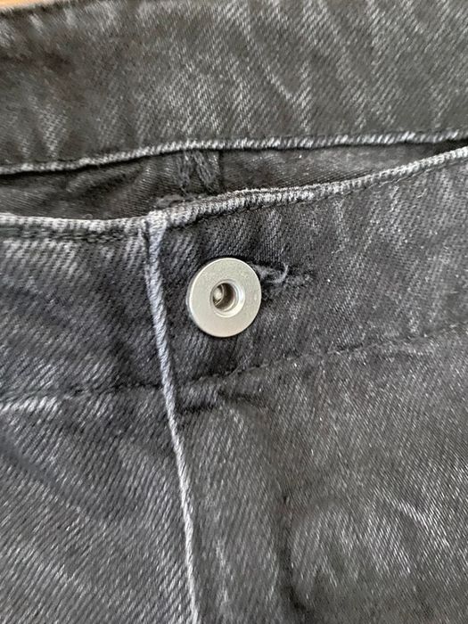 Zara Flared Zip Jeans Black