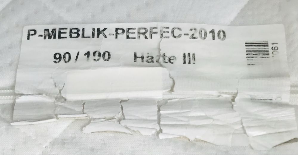 Łóżko młodzieżowe Meblik Tatto + materac Meblik Perfec