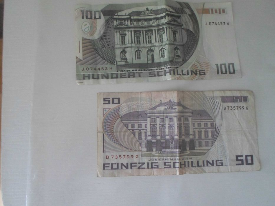 Kolekcjonerskie banknoty, 50 i 100 Szylingów 1984/85