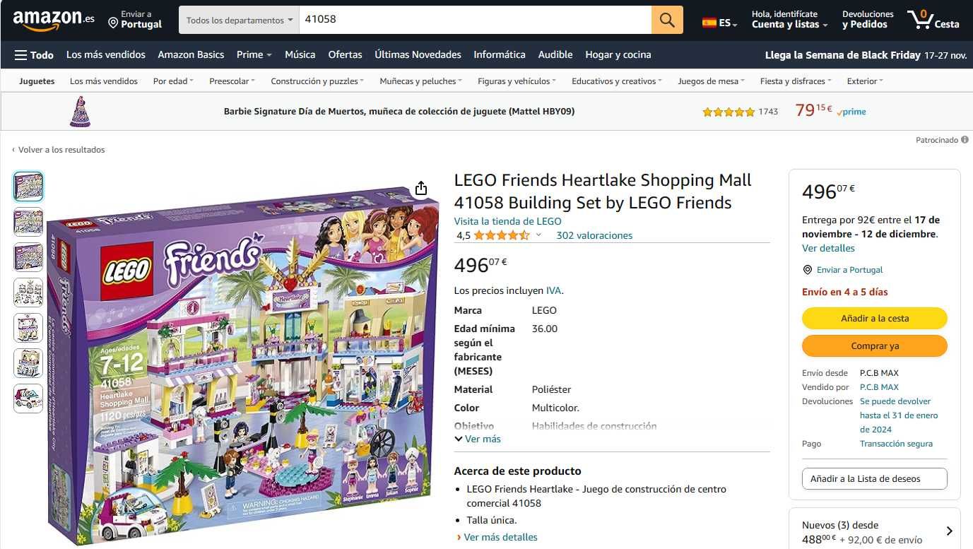 LEGO FRIENDS - Centro Comercial de Heartlake - 41058, NATAL Shopping