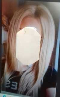 Peruka naturalna blond długa