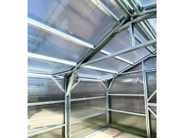 Szklarnia Domek Poliwęglan 6mm Proste Ściany 4x4 4x6 4x8 4x10m EDEN-4