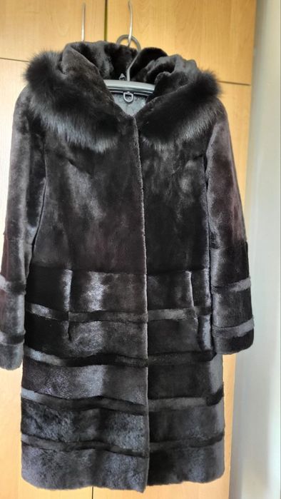 Шуба кролик рех бобрик