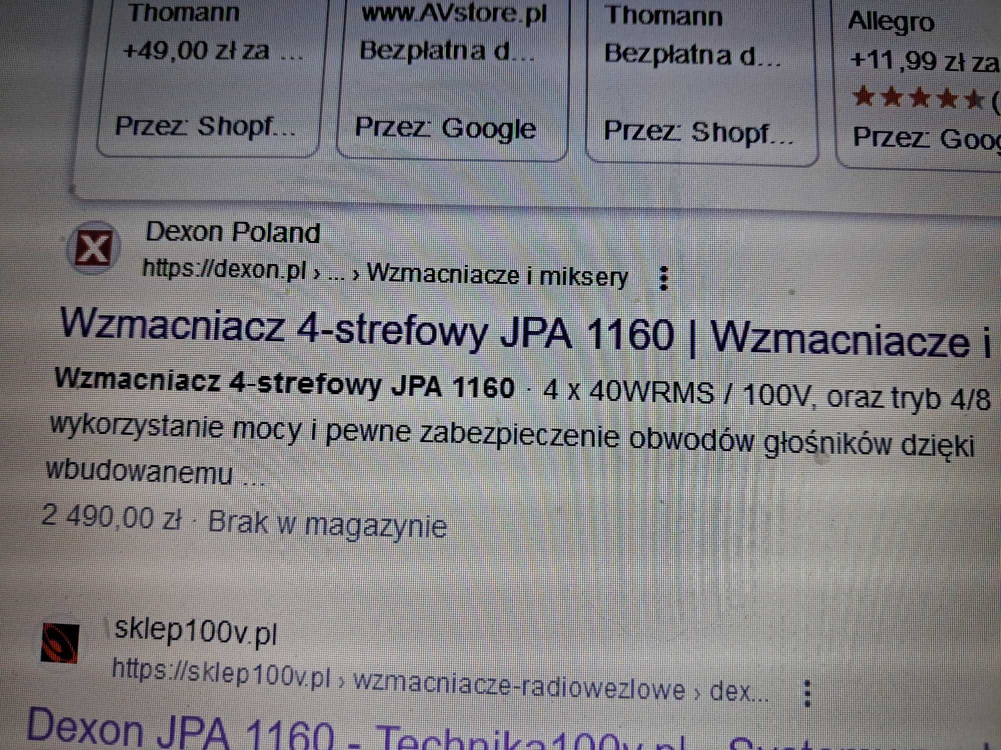 Wzmacniacz radiowęzłowy 4 strefowy