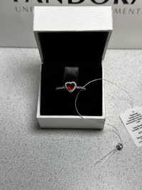 Каблучка Pandora "Червоне серце", розпродаж, СУПЕР ЦІНА.