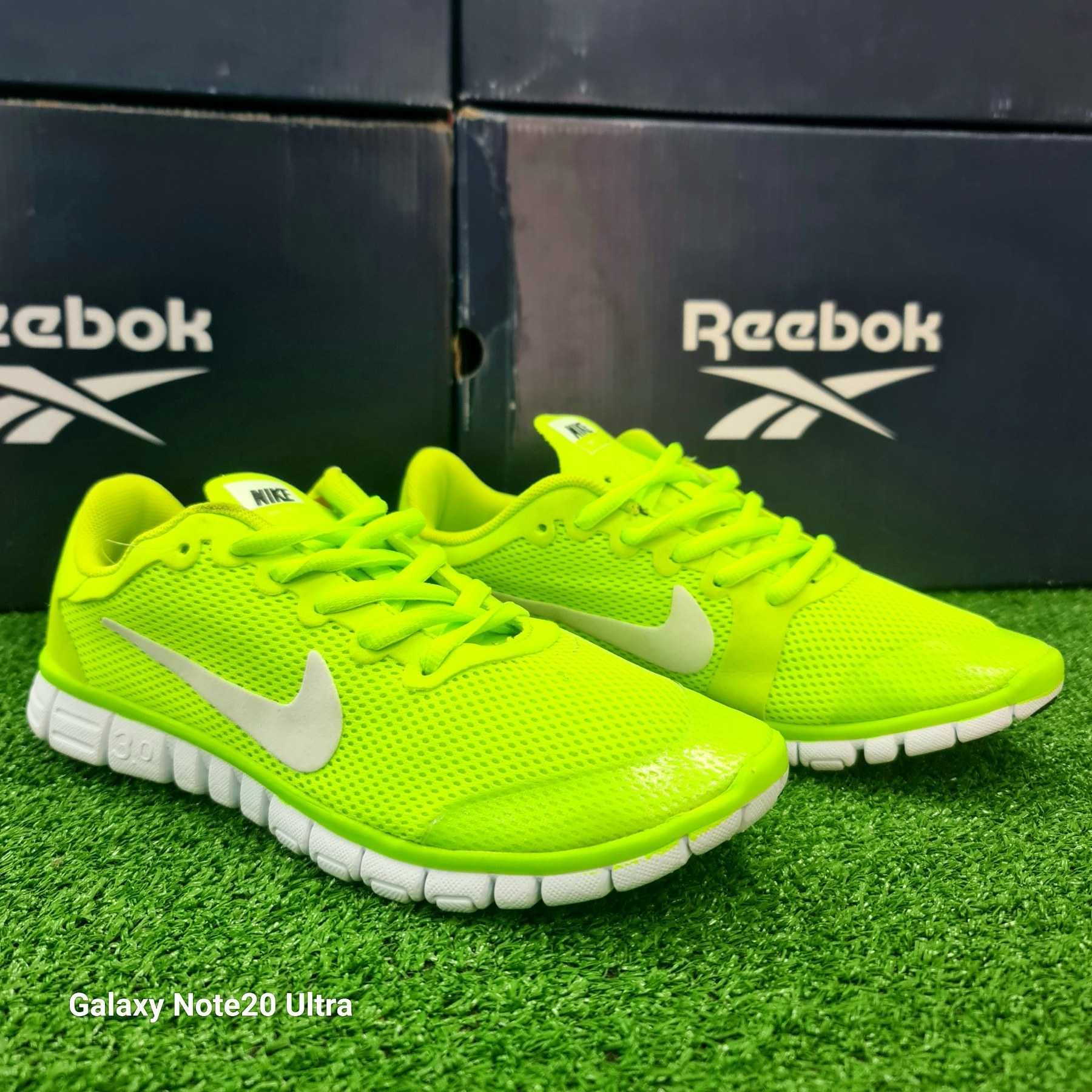 Женские беговые кроссовки nike free 3.0 салатовые 486988-521 39р