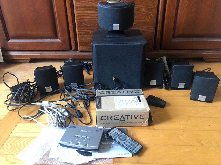 Колонки Creative Inspire 6700 6.1 + Creative Audigy 2 NX SoundblasteR