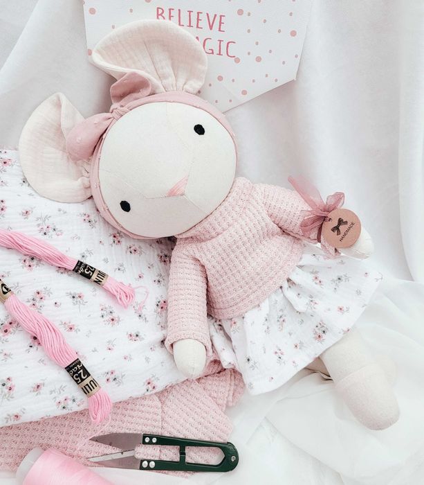 Lalka Tilda Myszka prezent chrzciny urodziny roczek