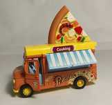 Autko metalowe food truck pizza