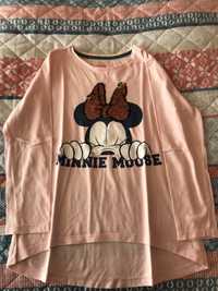 T shirt Minnie com lantejoulas