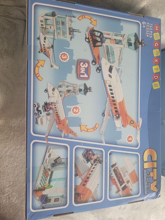 HOGOKIDS KlockiI  3w1 Samolot Pasażerski Lotnisko 713EL