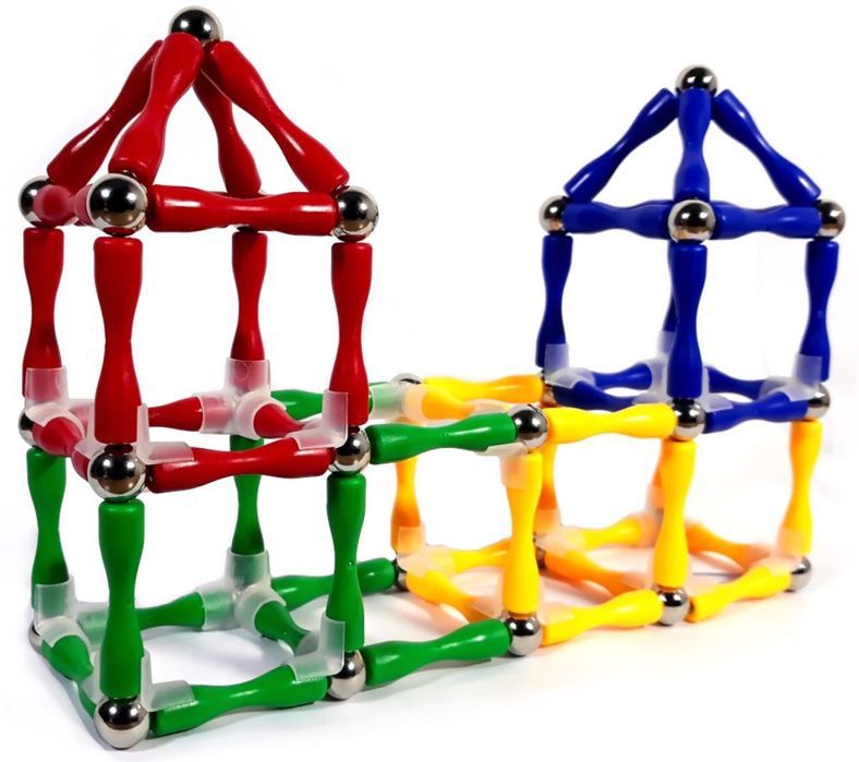 klocki magnetyczne konstrukcyjne master 124 szt