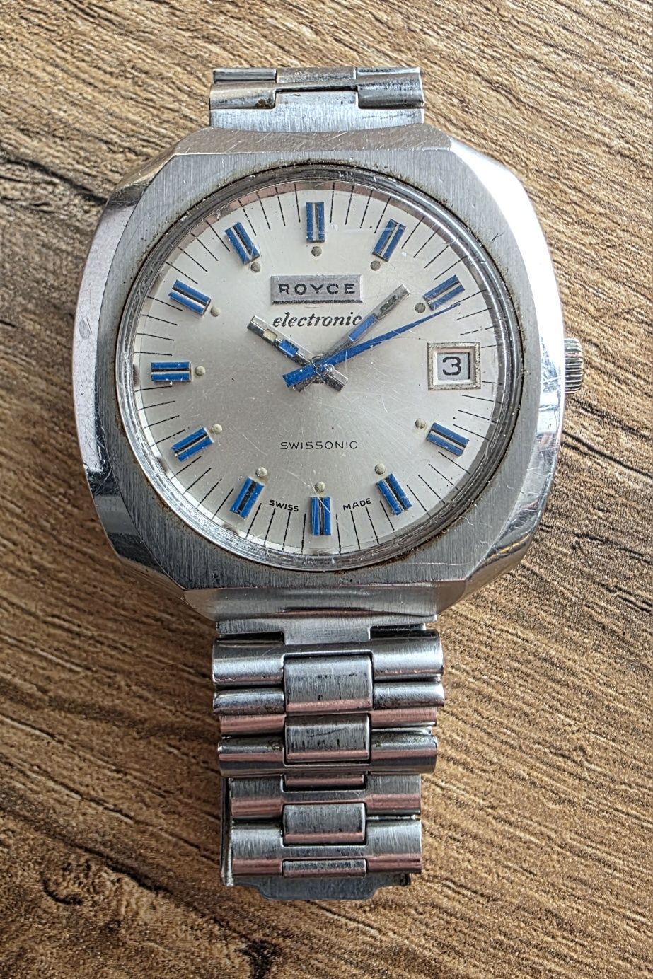 Męski Royce swiss made electronic swissonic elektromechaniczny