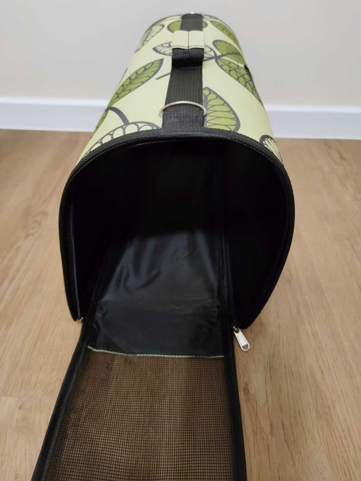 Transporter Torba dla Psa Kota zielona w listki NOWA