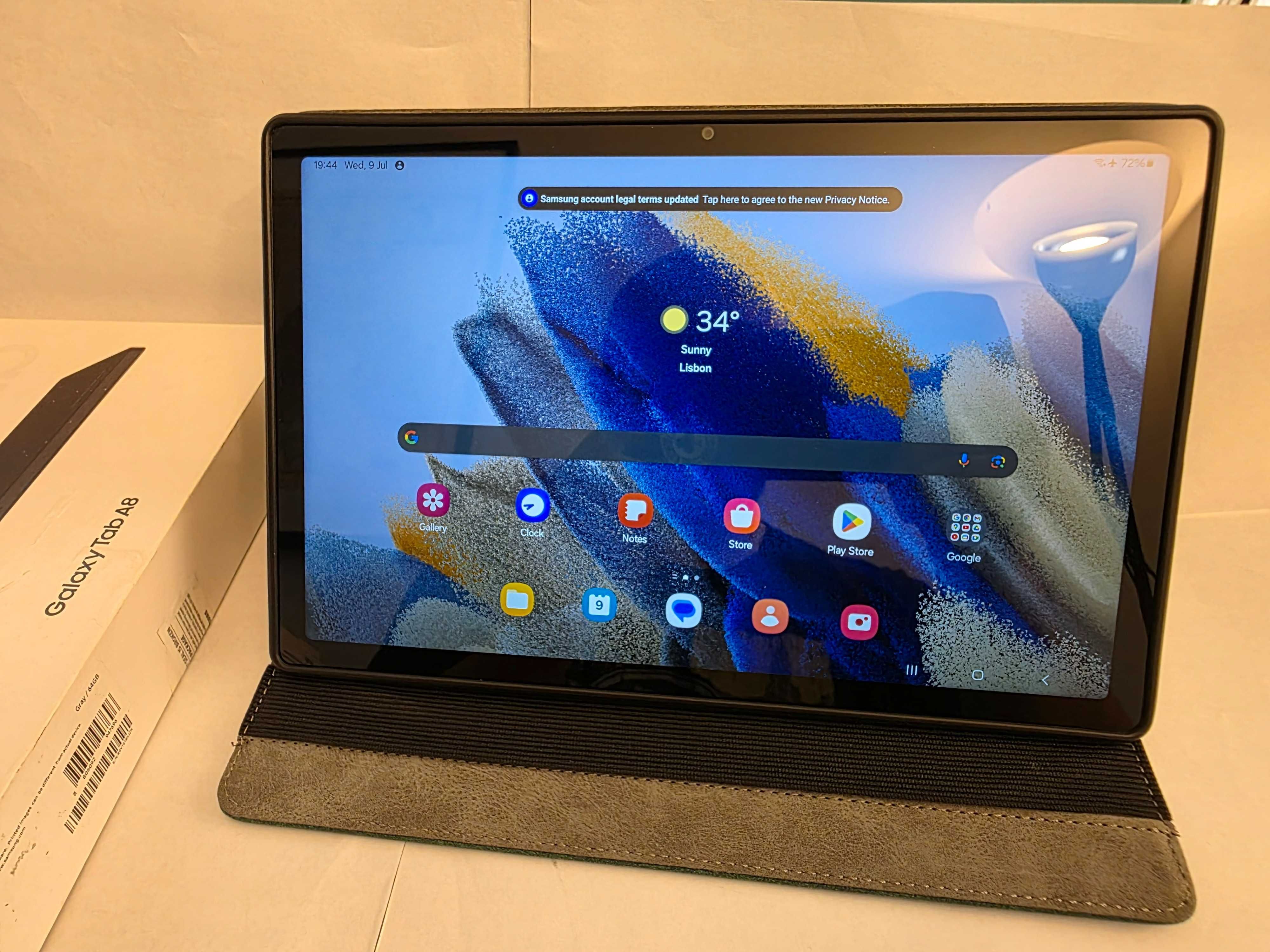 Tablet Galaxy Tab A8 (NOVO) + Capa Android Ipad 10.1 Polegadas