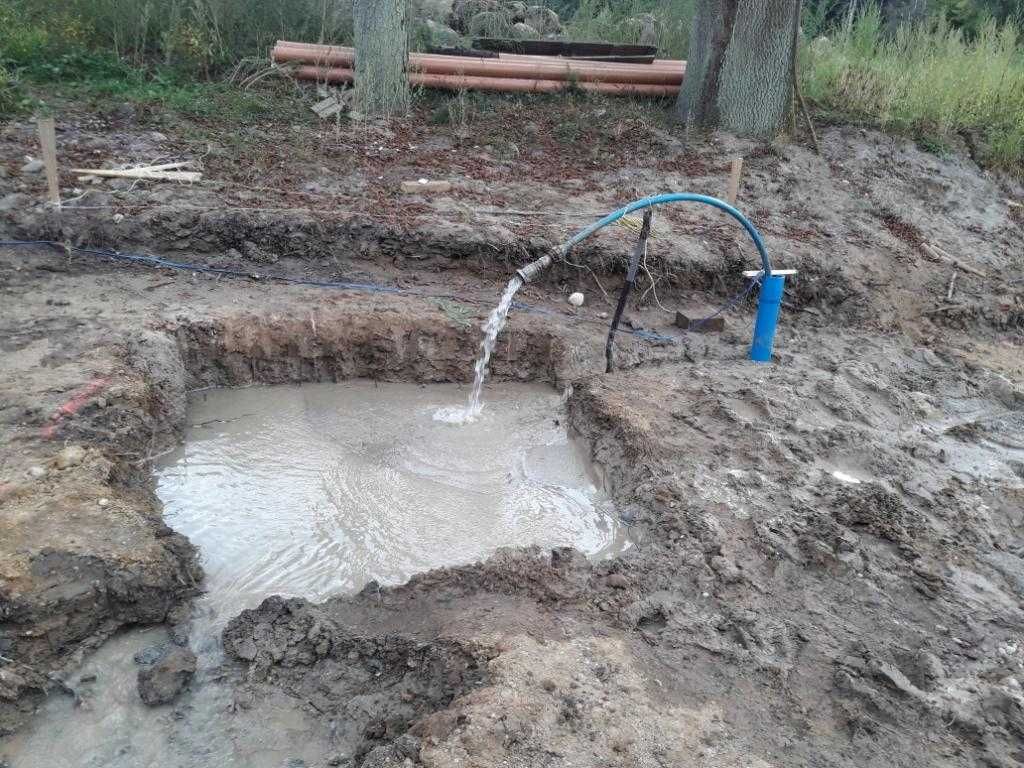Studnia Głębinowa, Wiercenie , kopanie , odwadnianie działki