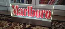 Reklama swietlna baner szyld neon Marlboro prl