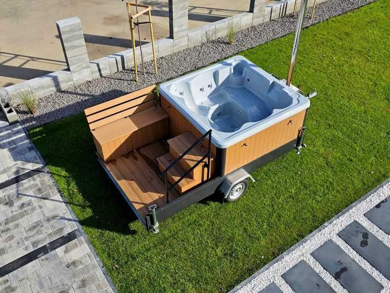 Mobilne Jacuzzi -  podświetlenie LED - masaż wodny - aeromasaż