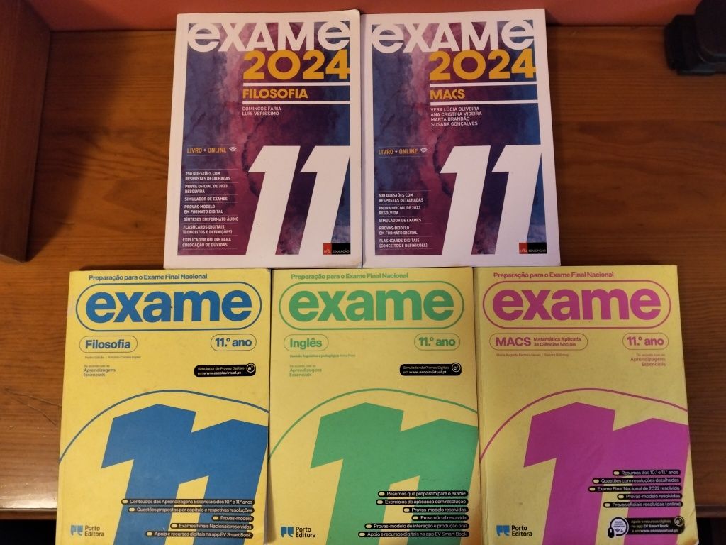 Livros de Preparacao para Exames Nacionais