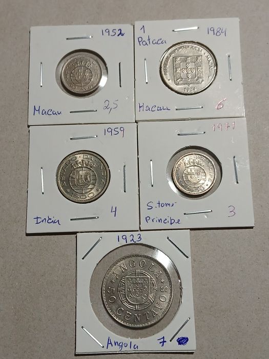 Lote moedas  de ex-colónias