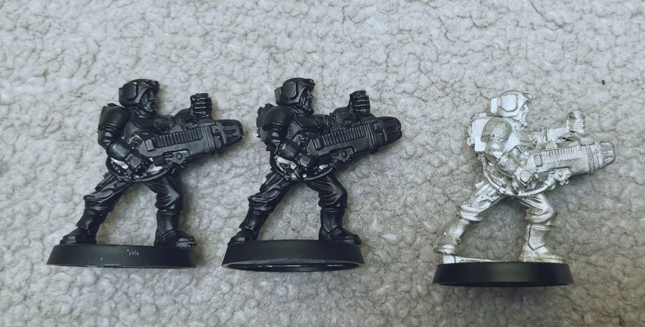 R - 3x metalowi Cadianie z plasma gun Warhammer 40k