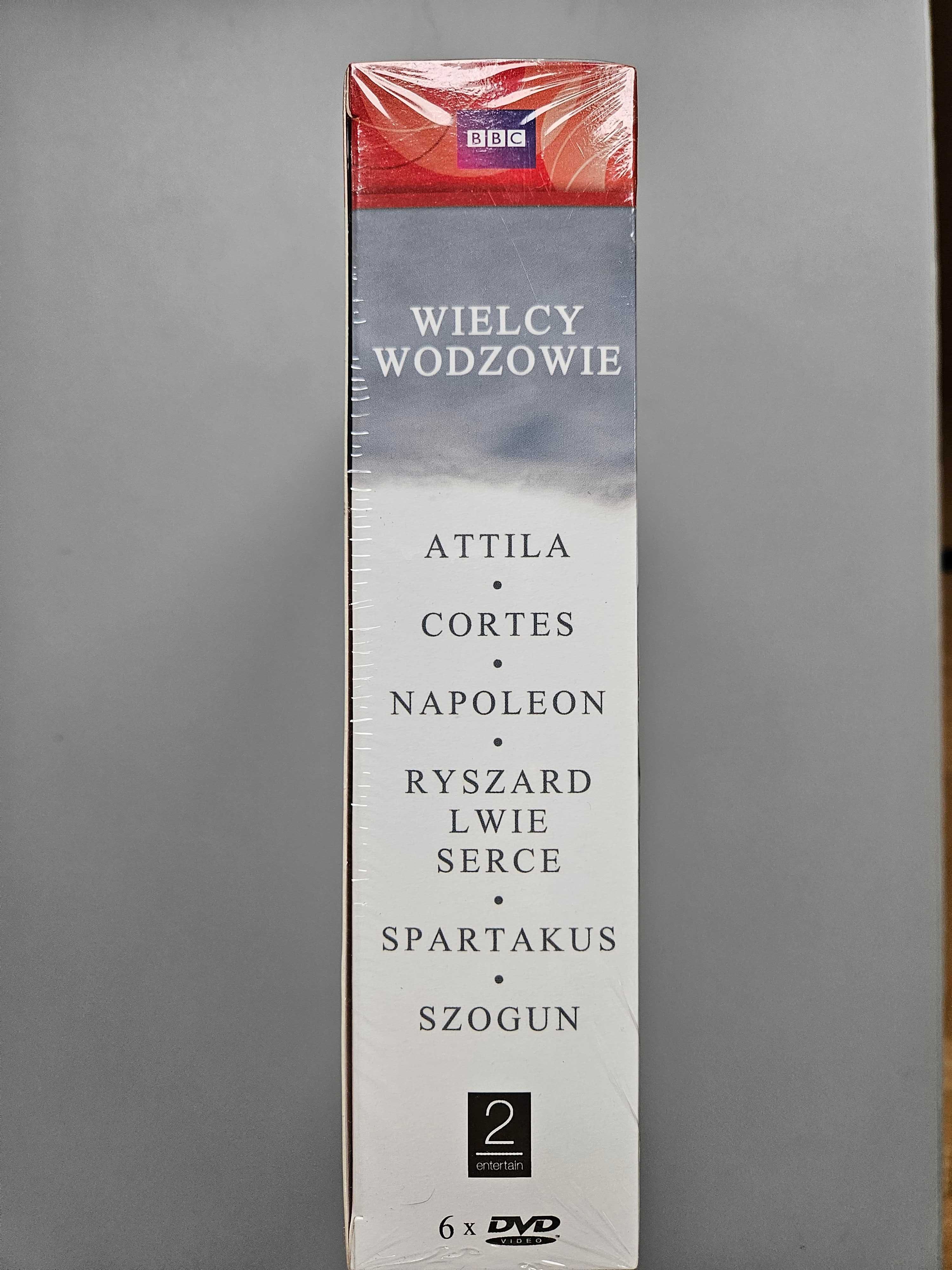 6 DVD Wielcy Wodzowie BBC (nowe)