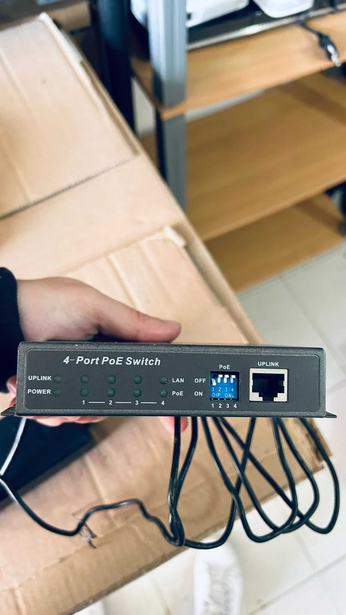 Switch 4 Portas POE