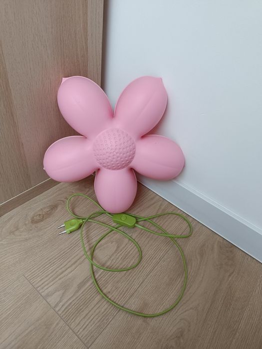 Ikea lampa ścienna do pokoju dziewczynk,i kwiatek, różowa 2 szt