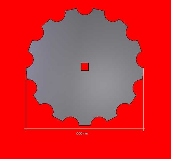 Talerz uzębiony Ø660/42,5/6