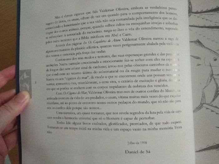 Os Ciganos do Mar - Valdemar Oliveira - ilustrado - Açores ( atum )