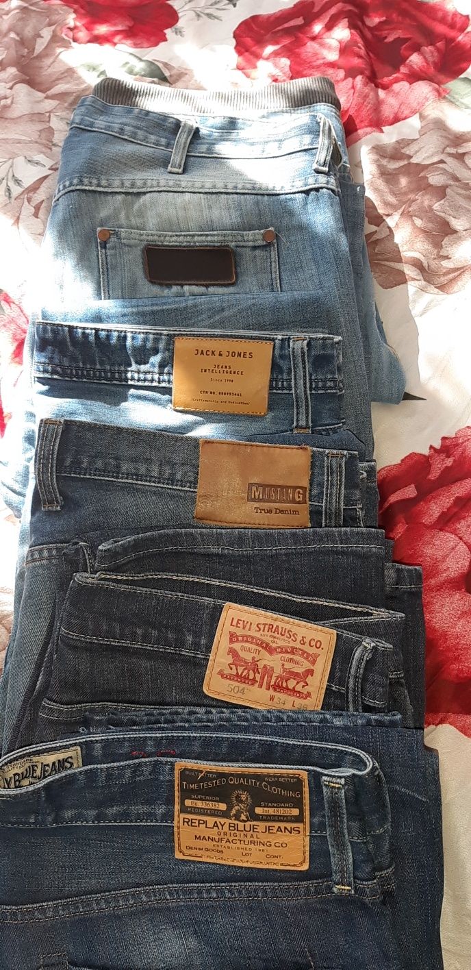 Sprzedam oryginalne jeans 6 par widoczne na zdjęciu
