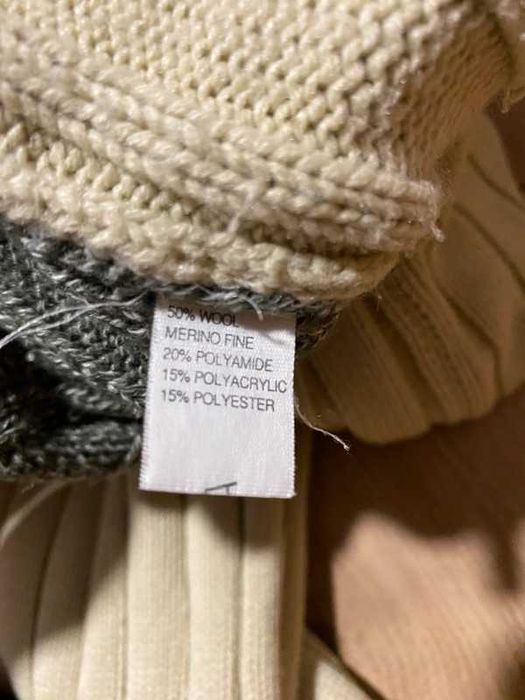 Vintage sweter męski Avant Garde golf gruby wool akryl wełna streetwea
