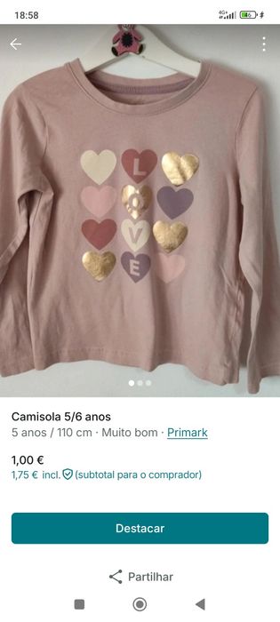 Roupa várias idades