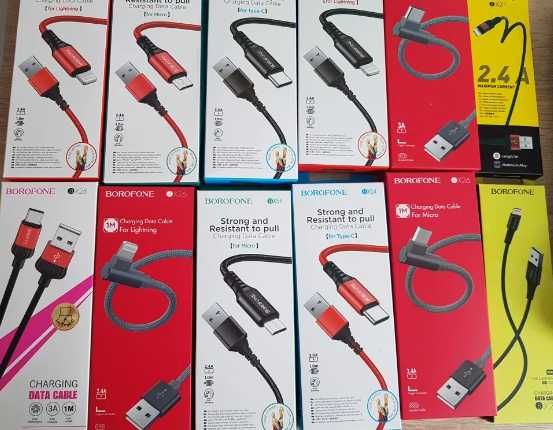 Kabel USB - Typ C, USB - Micro USB, USB - Lightning
