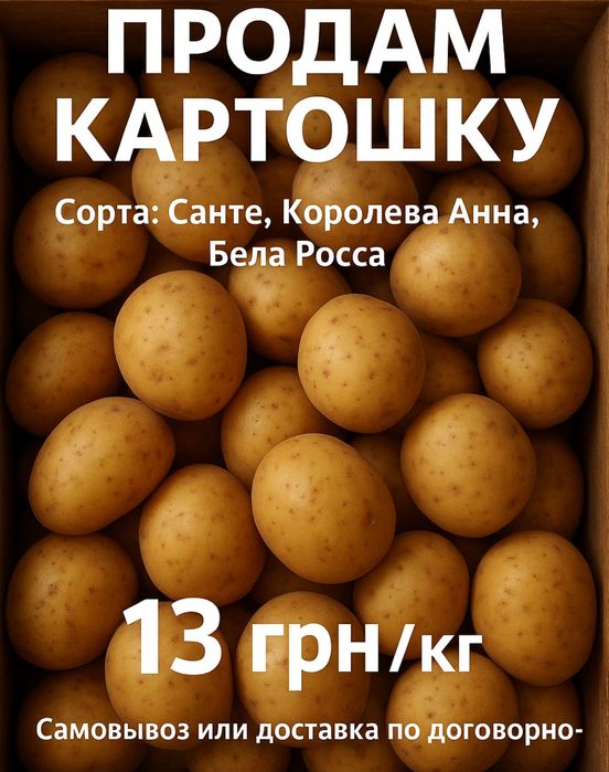 Продам картошку по 13 грн /кг