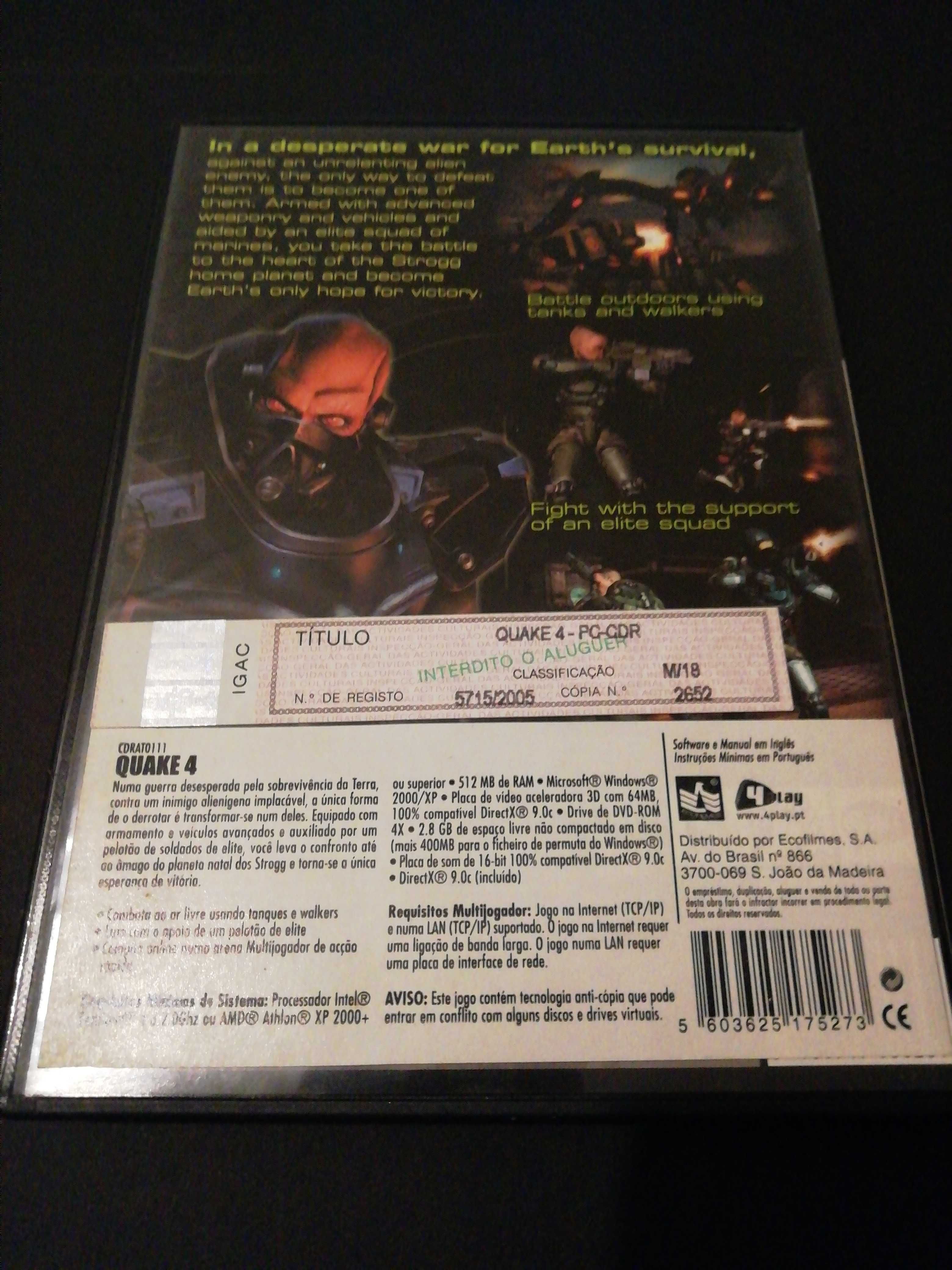 Jogo Quake 4 PC dvd-rom