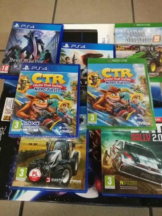Crash Team Nitro ARK Devil May cry5 Dirt Rally 2.0 Farming 19 ps4 xbox
