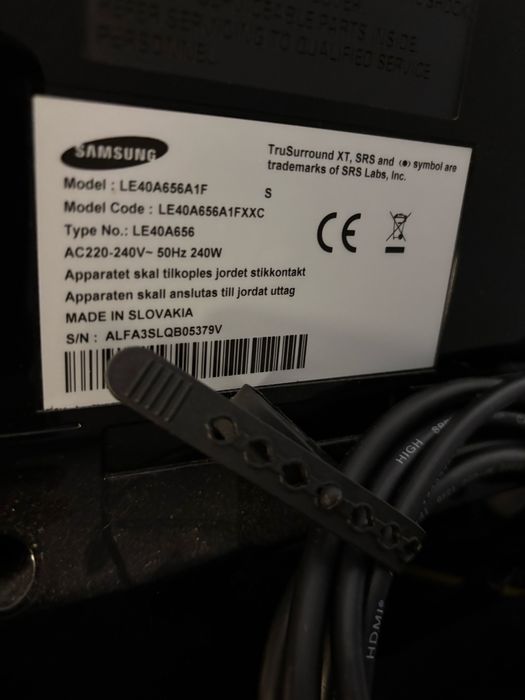 Samsung LE-40A656A1F TV 101,6 cm (40") em perfeito estado