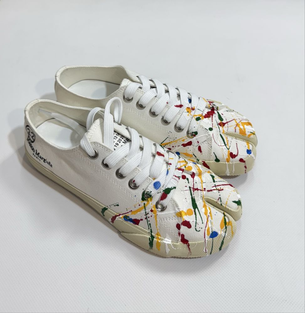 кеды Maison Margiela Tabi White Paint Sneaker 39 40