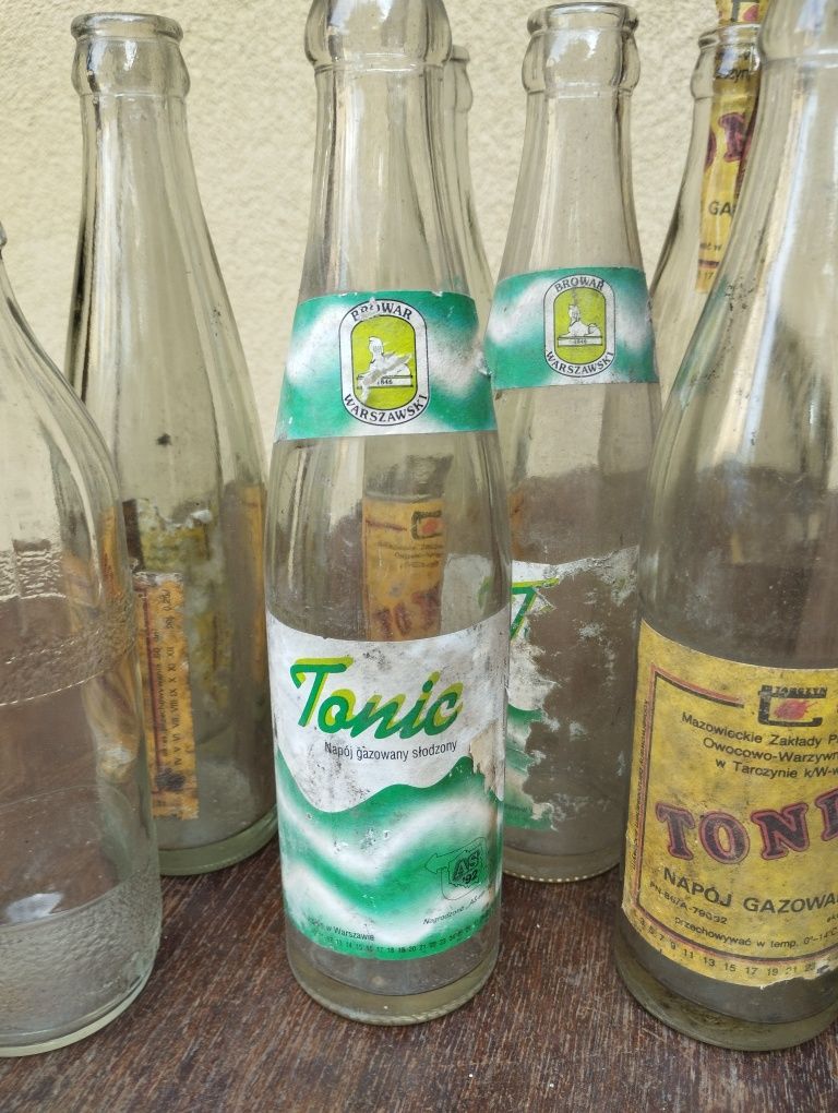 Stare butelki, Tonic, Mazowszanka, Tarczyn, Browar Warszawski, Cola
